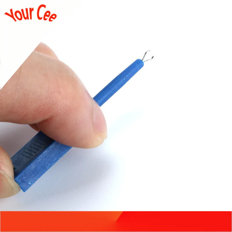 12 шт. мини-захват тестовый крюк зажим зонд Aligator для SMD IC тест зажимы крючок