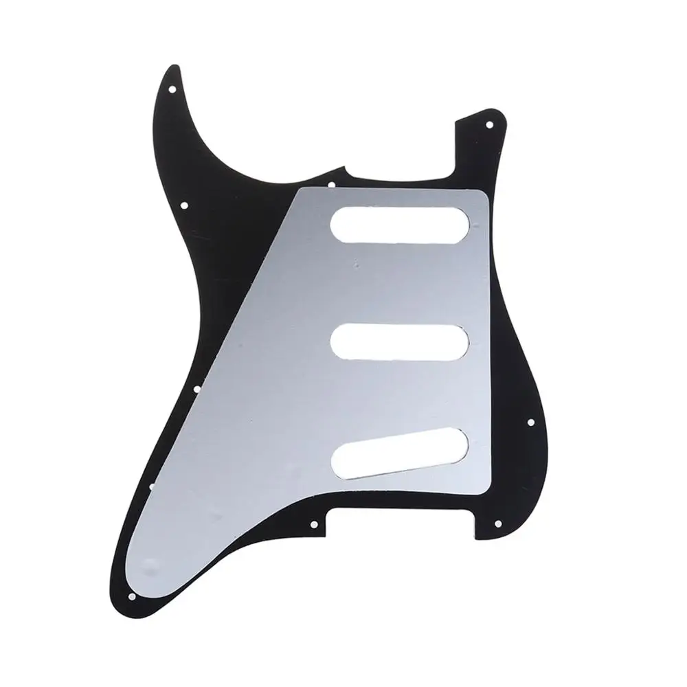 Musiclily Pro 11 Hole 62 Винтажный стиль SSS Strat Гитара Pickguard для американских Stratocaster 3 слоя