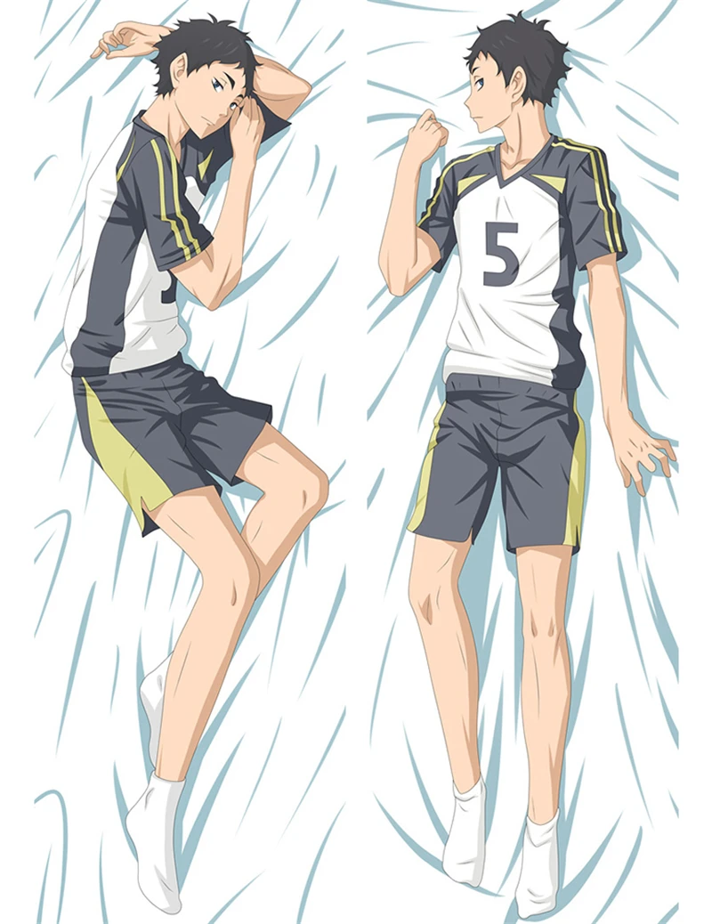 

Haikyuu!! Kotaru Bokuto Akaashi Keiji Cosplay Dakimakura Pillow Case Hugging Body Prop
