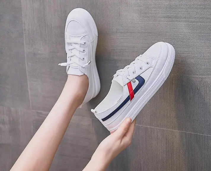 

Women's Shoes 2021 Summer Breathable Sneakers Women Comfort Flat White Shoes Ladies Platform Non Slip Casual Shoes Zapatillas