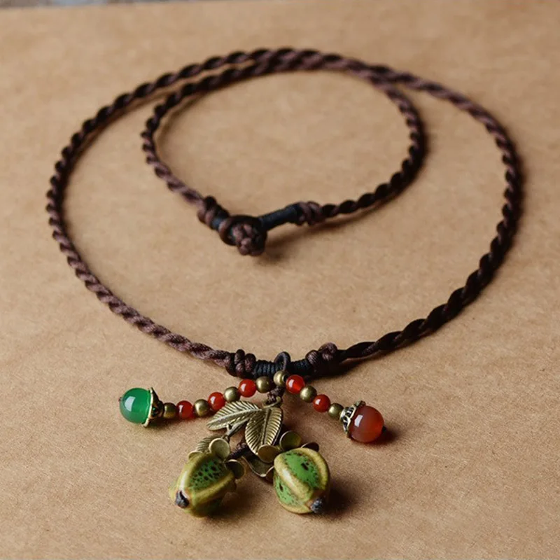 Старомодные китайские ювелирные украшения этническое ожерелье традиционное