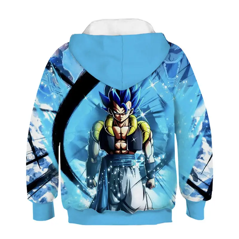 Японское аниме Dragon Ball Z Son Goku детские толстовки с 3D принтом Harajuku детские повседневные толстовки для мальчиков и девочек