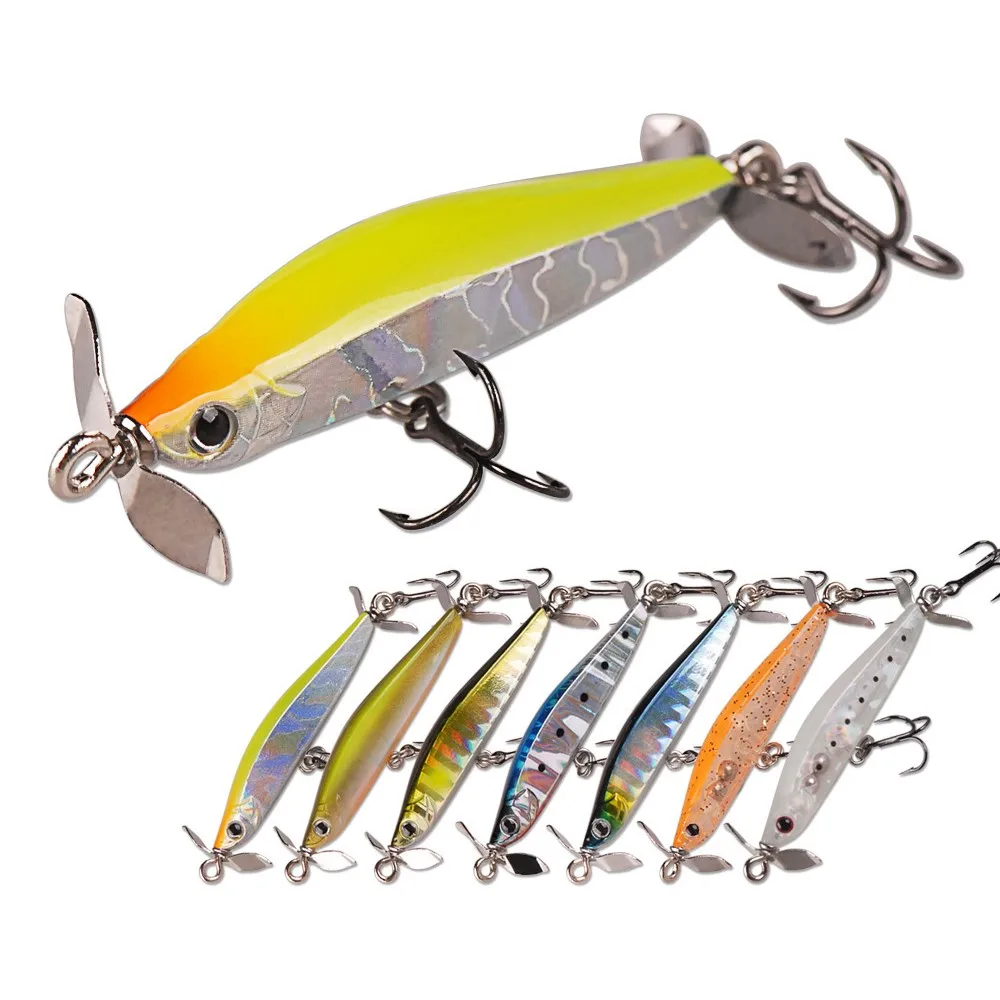 Горгоны для рыбалки твердая приманка Spybait приманки 5 см 3 2g опускается на дно