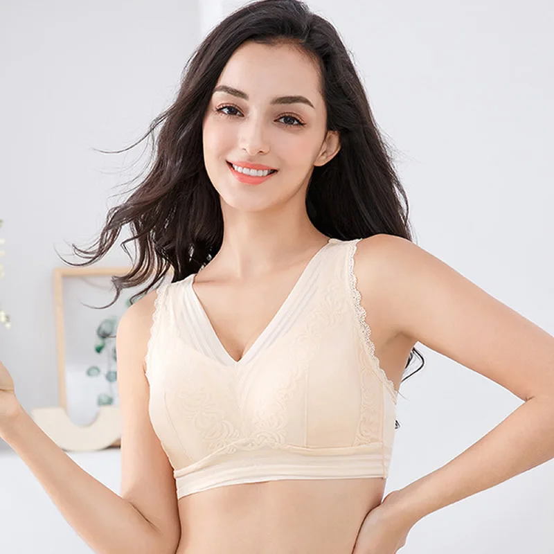 Сексуальный кружевной бюстгальтер без стального кольца и мастэктомический с