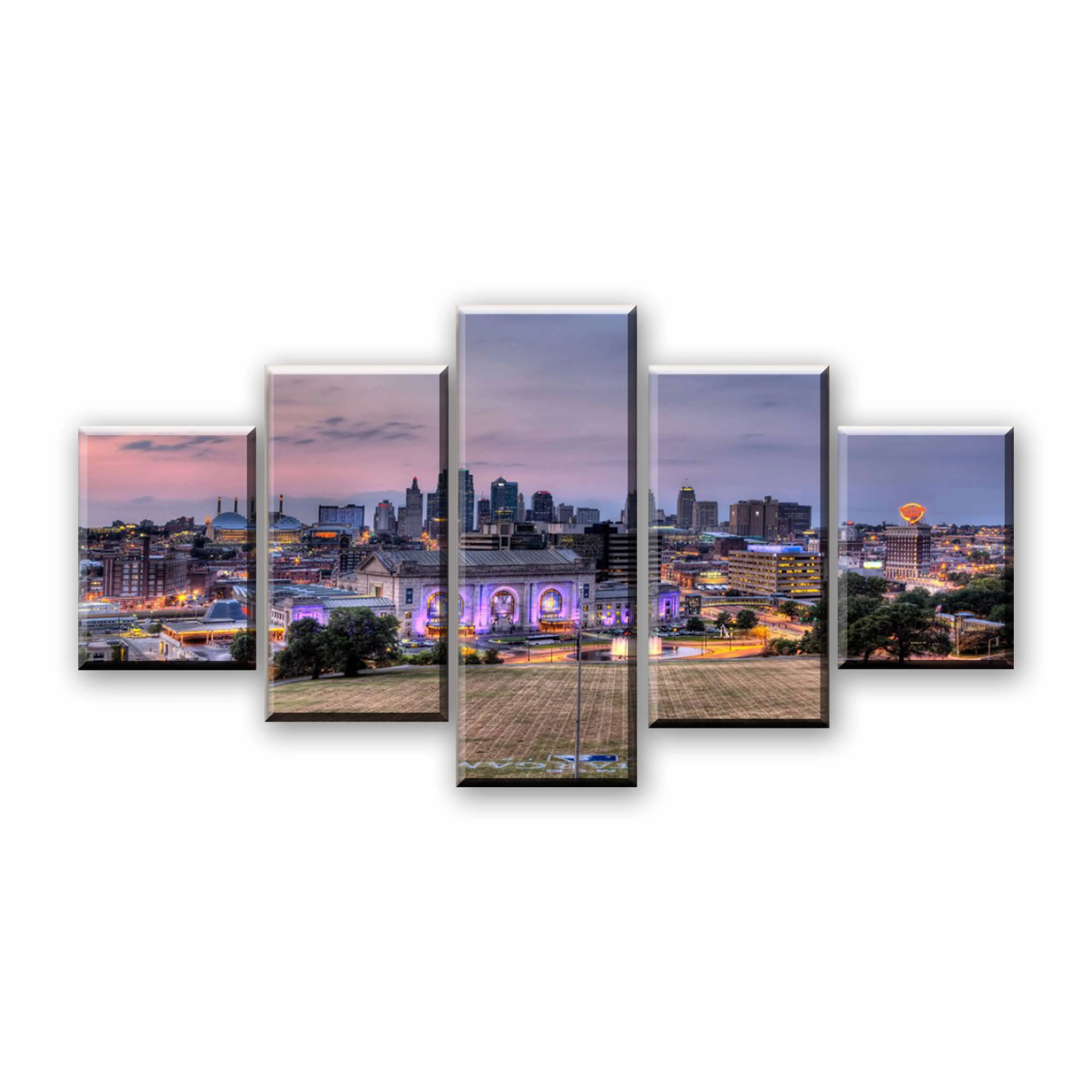 

Canvas Wall Art Pictures Modular Home Decorative Framework 5 Pieces Kansas City Art Paintings Living Room HD Prints Posters