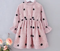 kids polka dot dress fashion dot dress autumn and spring wear casual sweet dress princess dress soft and comfortable