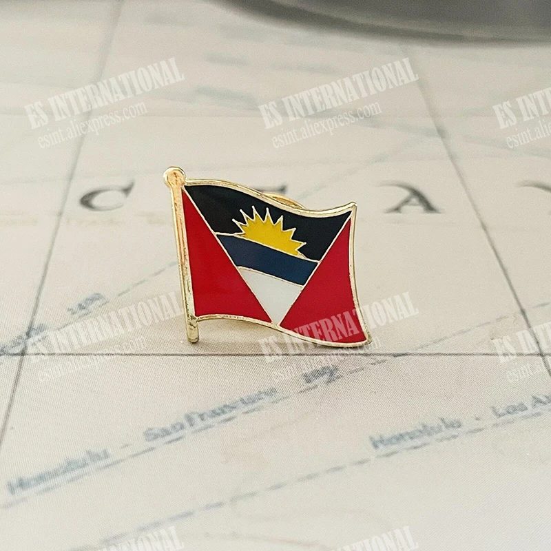 

National Flag Metal Lapel Pin Flag Pin Antigua and Barbuda