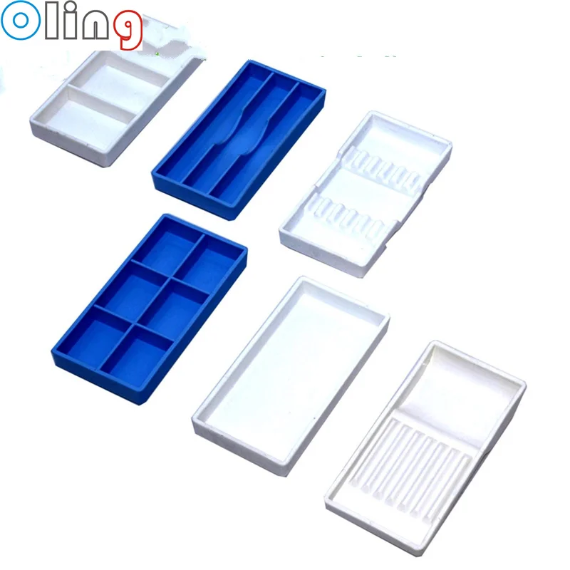 

50PCS Dental Instruments Trays Kit 6 Kinds Shapes Separately Autoclavable Tray Dental Material SL409