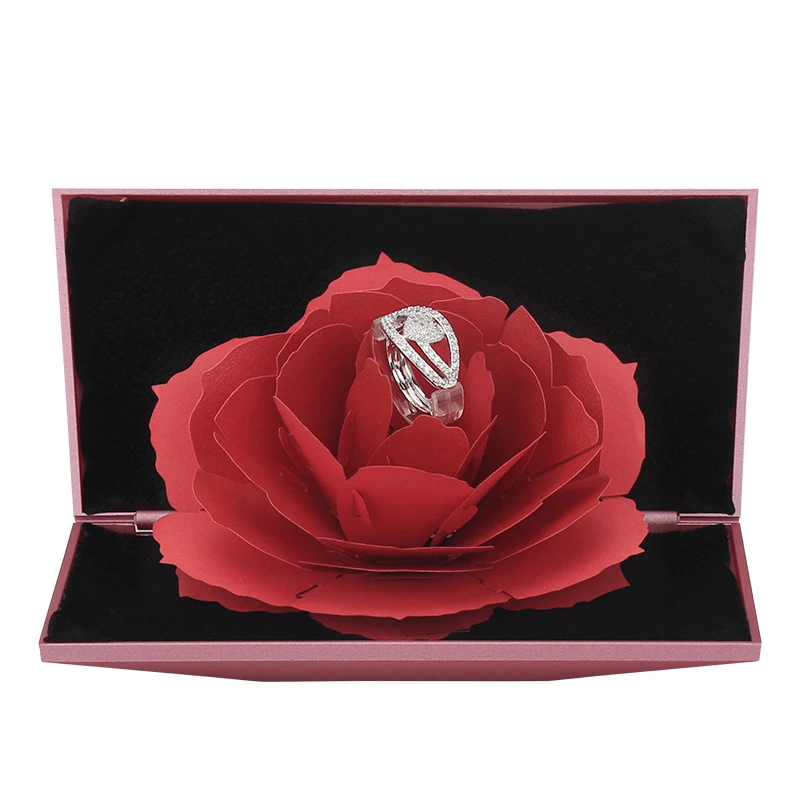Новое Ювелирное кольцо в форме бриллианта пластиковая 3d бессмертная Роза