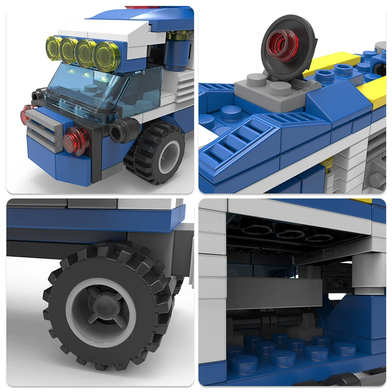 Конструктор городская полиция автомобиль робот спецназ оружие грузовик лодка