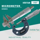 Микрометр INSTAR, снаружи 0-25 мм, Твердосплавные наконечники 25-50 мм, 50-75 мм, внутренний микрометр 5-30 мм