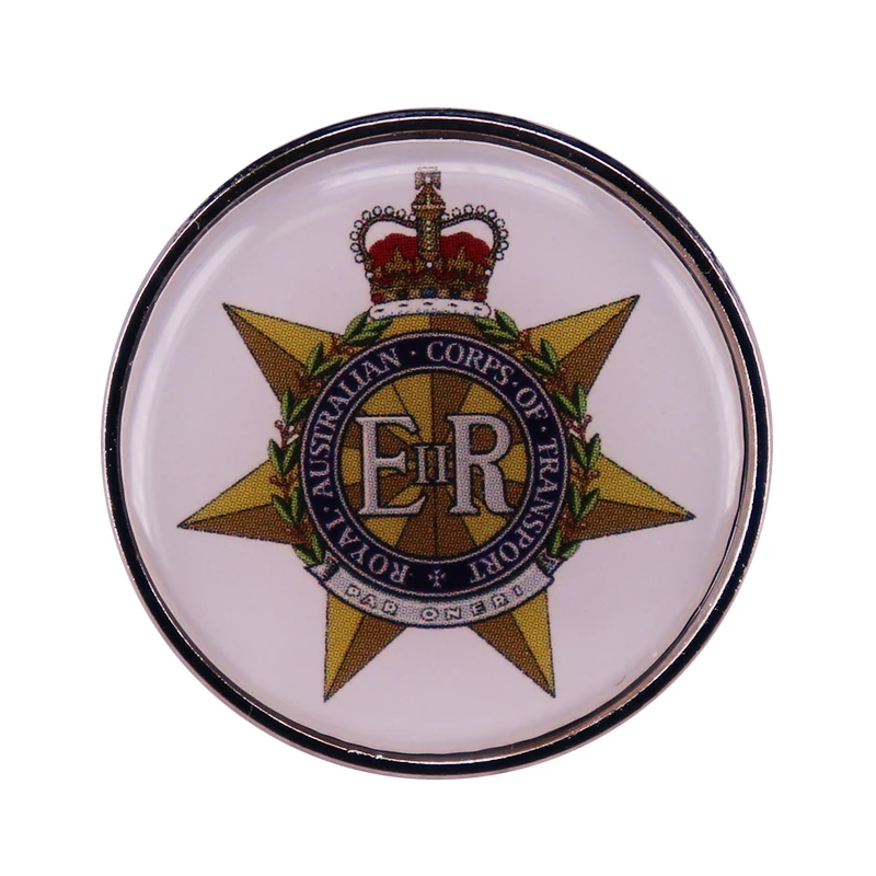 Значок с короной и звездами Королевский австралийский корпус транспорта |