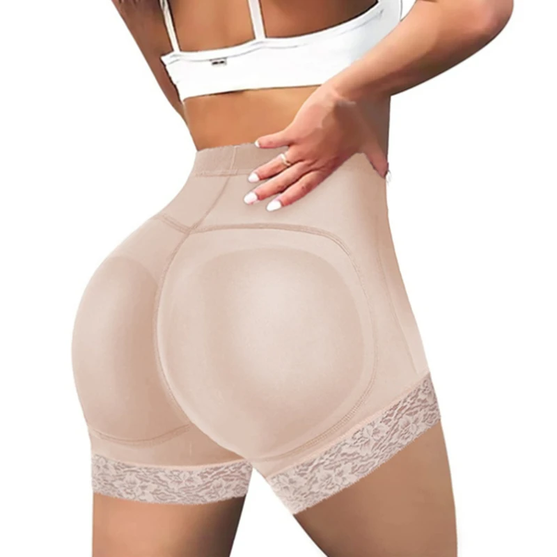 

Women Body Shaper Padded Butt Lifter Panty Butt Hip Enhancer Fake Hip Shapwear Briefs Push Up Panties Plus Size Booty Shorts
