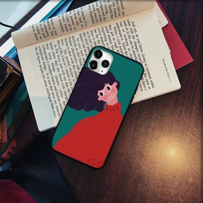 

Funny cartoon illustration Phone Case for iPhone 11 12 pro XS MAX 8 7 6 6S Plus X 5S SE 2020 XR Soft silicone
