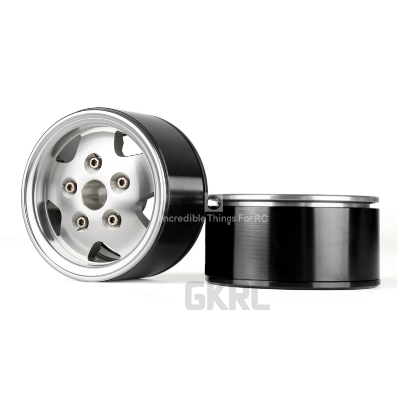 2 дюймовый металлический обод ступицы колеса Beadlock для 1/10 Rc Гусеничный автомобиль