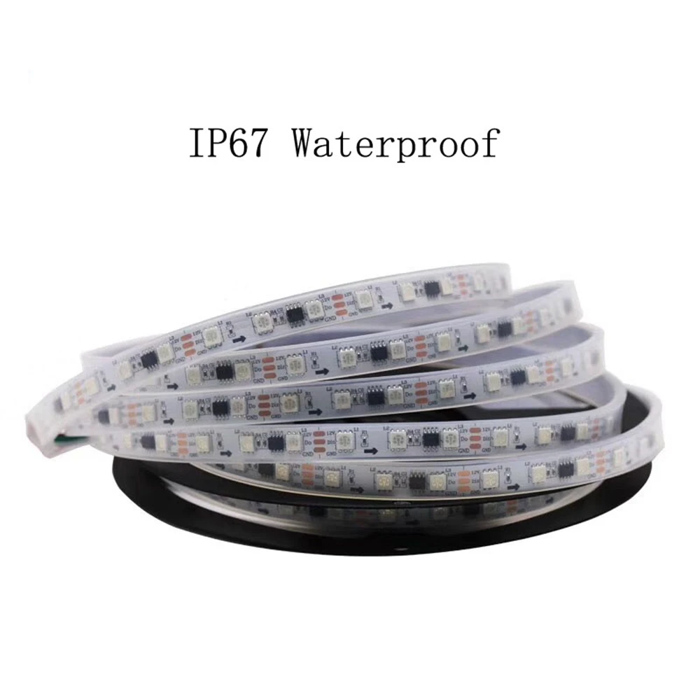 WS2811 RGB светодиодный светильник Пиксельная лента Адресуемая 30/60/светодиодов/м