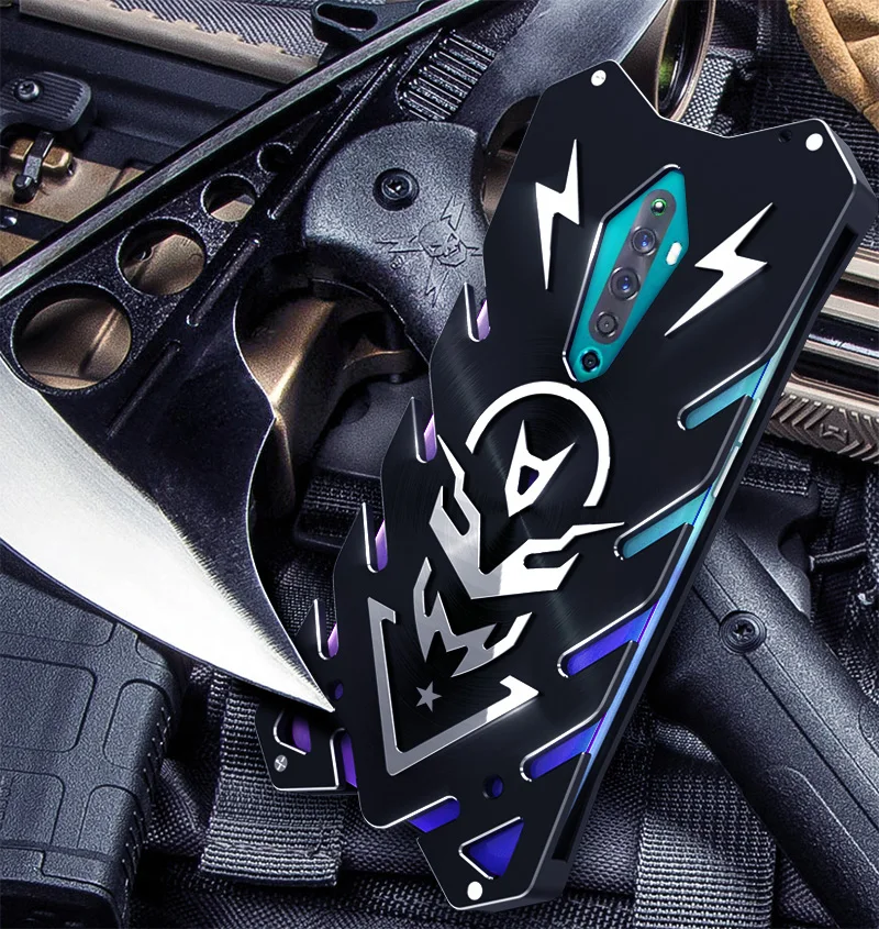 Zimon Armor Ii авиационный алюминиевый металлический чехол для телефона для oppo reno z2 мощный противоударный чехол-накладка
