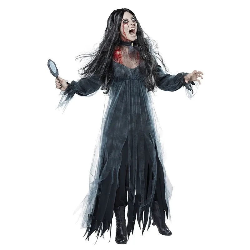 Хэллоуин ужас Череп зомби призрак костюм невесты Карнавальная вечеринка