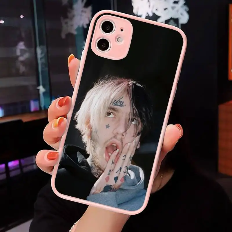 

Lil Peep Lil Bo Peep Soft Phone Case Pink matte transparent For iPhone 7 8 x xs xr 11 12 pro plus max mini Clear Funda