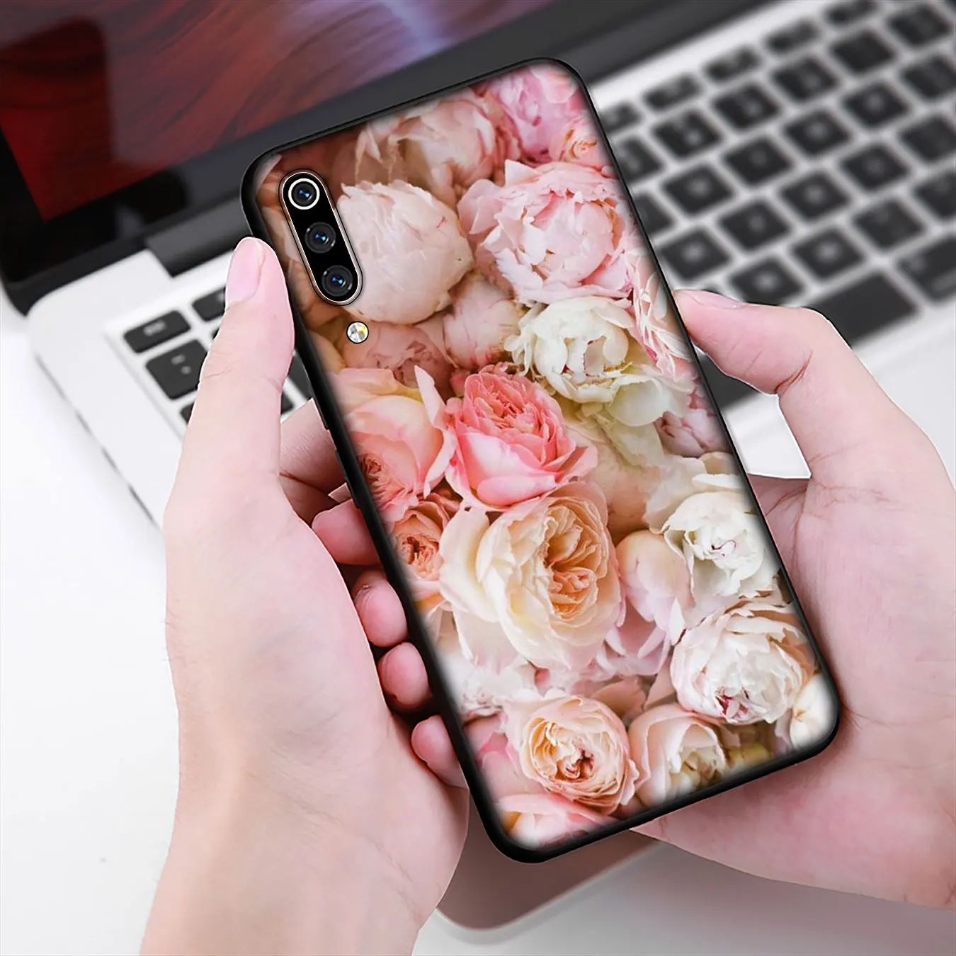 IYICAO Pink Camellia flower Soft TPU Silicone Phone Case for Xiaomi Redmi Note 8 8A 8T 7 7A 6 6A 5 5A GO S2 K30 K20 Pro Cover | Мобильные