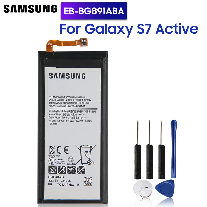 Оригинальный сменный аккумулятор Samsung EB BG891ABA для Galaxy S7 Active Authentic Phone Battery 4000