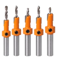 8mm shank hss woodworking countersink router bit set screw extractor remon demolition for wood milling cutter dropshipping