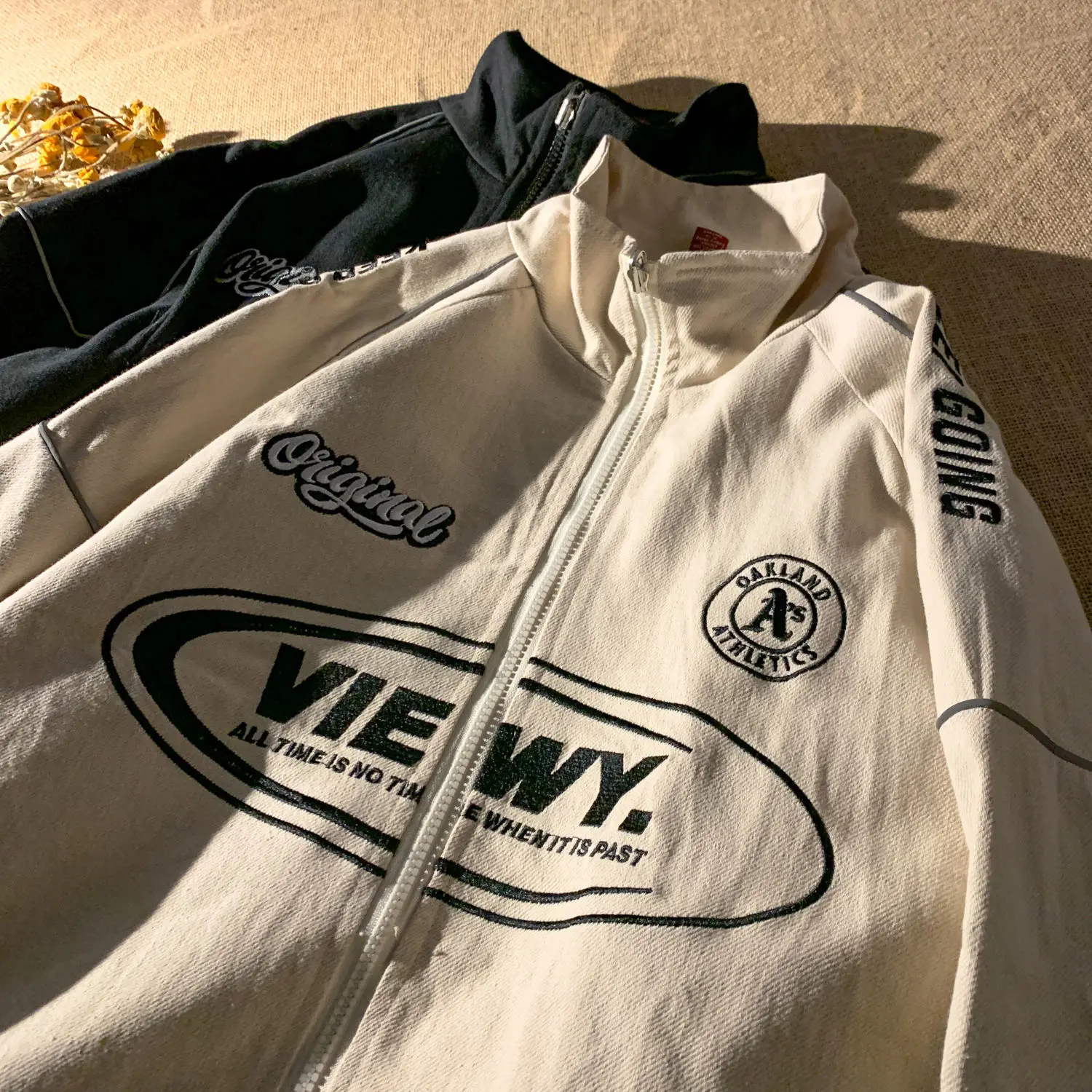 

2021 spring new baseball uniform loose street Harajuku jacket men and women couples reflective jacket ladies tops