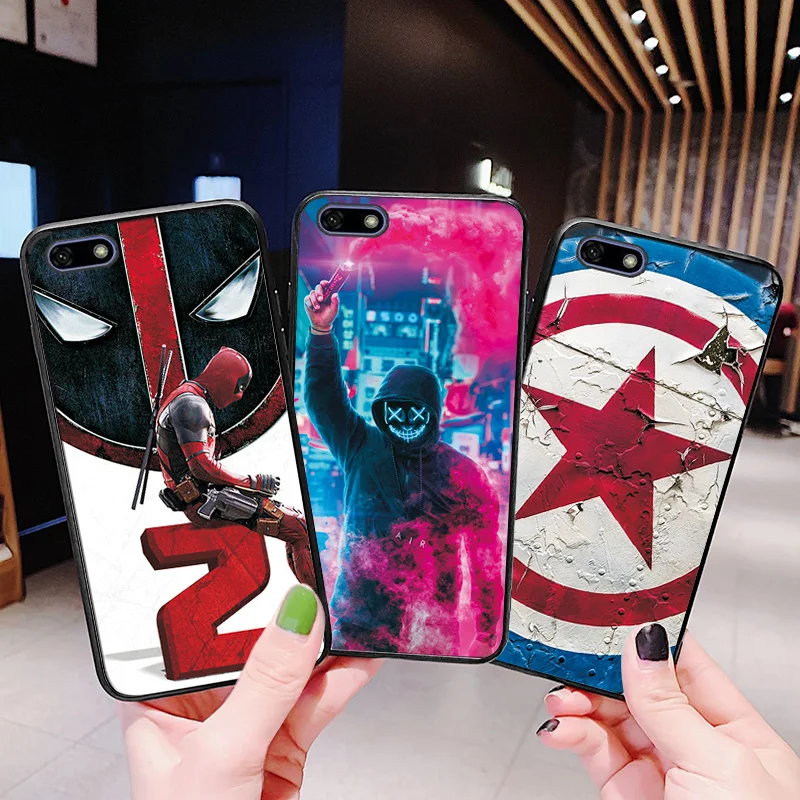 Для huawei Y5 Lite чехол-накладка на Y5 Prime Joker Venom черные чехлы для телефонов из ТПУ для huawei Honor 7A 7S чехол-бампер Y5