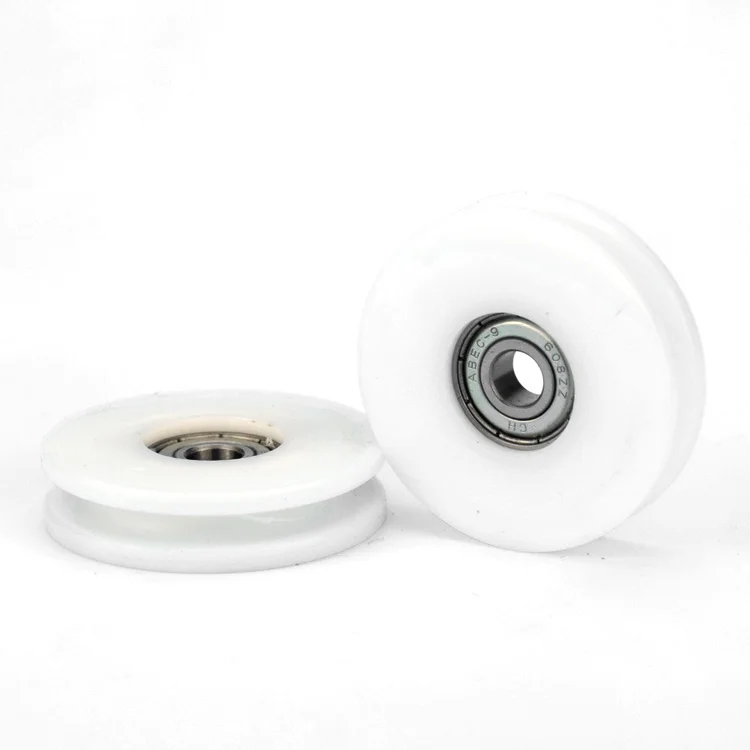 2 шт. пом нейлоновые вогнутые колеса стальной трос подвесное колесо U образный