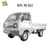 wpl d12 rc car 110 4wd simulation drift climbing truck led light on road 260 brushed motor d12 car 110 for kids gifts toys