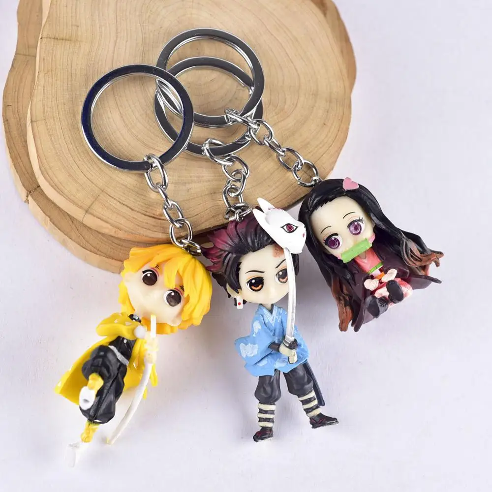 

Kimetsu no Yaiba Demon Slayer Action Figures Tanjirou Nezuko Zenitsu Inosuke Giyuu PVC model Anime Figurine Toys gifts for kids