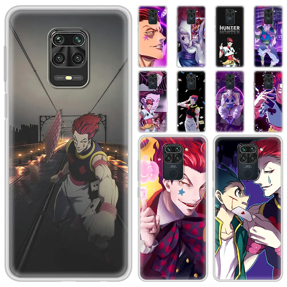 

Translucent Matte Phone Case For Xiaomi Redmi Note 10 9 8 Pro 7 8T 9S 9T K40 Pro 9A 9C Soft Cover Hisoka HxH Collages Hunter
