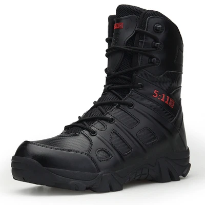 

Men's genuine leather cowhide desert military work tactical boots
