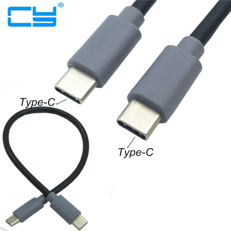 

Type-c Male to Type-c Male Converter OTG Adaptor Lead Data Cable 25cm 100cm