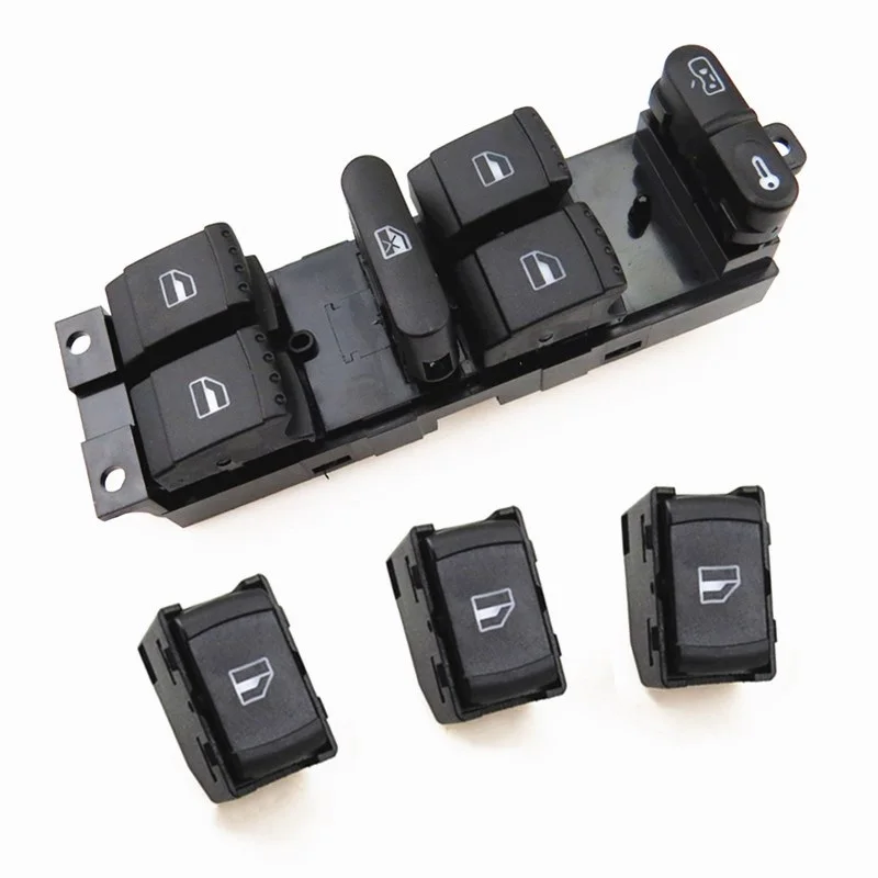 

Кнопка переключения стеклоподъемника со стороны водителя для Passat B5 Bora Golf 4 MK4 Seat Leon Toledo 1J4959857D 3B0959855B