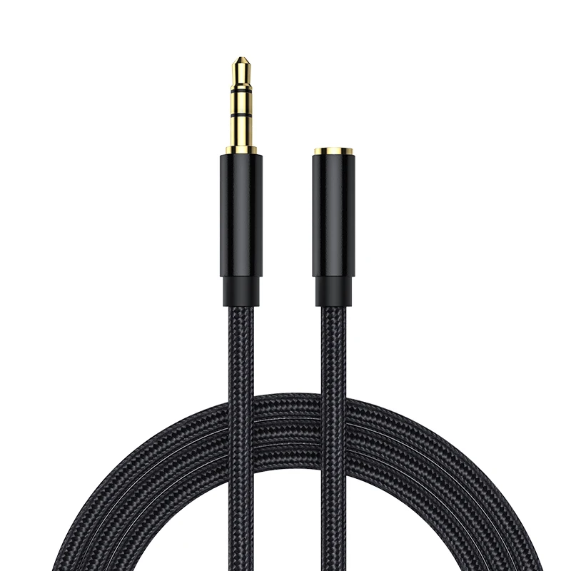 Kebiss Jack 3.5 mm Audio Extension Cable for Huawei P20 lite Stereo 3.5mm Jack Aux Cable for Headphones Xiaomi Redmi 5 plus PC