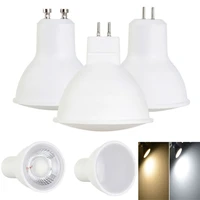 10pcs mini led spotlight gu10 mr16 gu5 3 5w 7w light bulb ac 220v 85 265v lamps cool warm white bulb for home lighting
