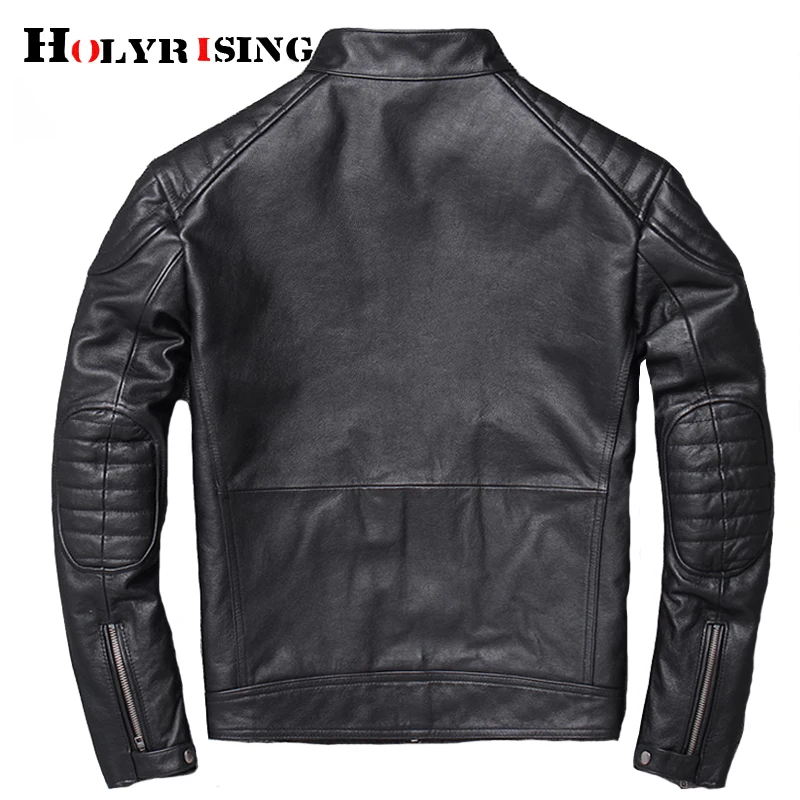 Chaqueta cuero hombre куртка кожаная куртка популярная мужская куртка из натуральной кожи тонкая байкерская куртка крутая 19037-5