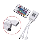 Декоративная подсветка лампы Ночная светящаяся Строка Светодиодный контроллер коробка 1- 2 контроллер ИК пульт дистанционного управления 144 Вт 24 В RGB для спальни