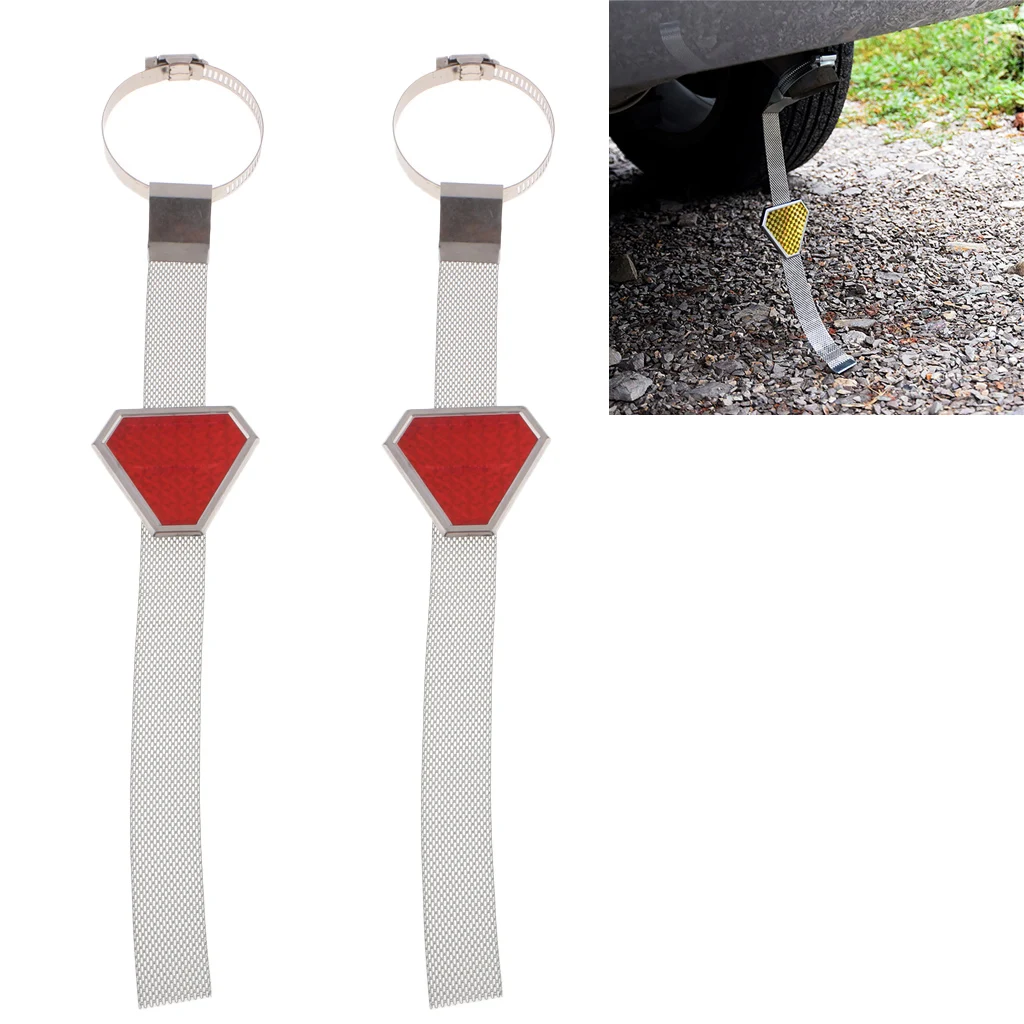 2 шт. антистатический ремень для автомобиля светоотражающий заземляющий