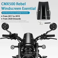 for honda cmx500 cmx 500 rebel 500 motorcycle windshield exential wind deflector aluminum windboard moto windscreen shield 2021