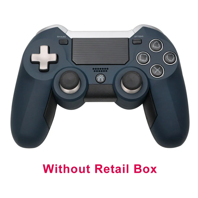 Without box 2,4G беспроводной для PS4 Геймпад двойной вибрации Элитный игровой контроллер джойстик для PS3/PC игровая видео приставка - Цвет: Without box