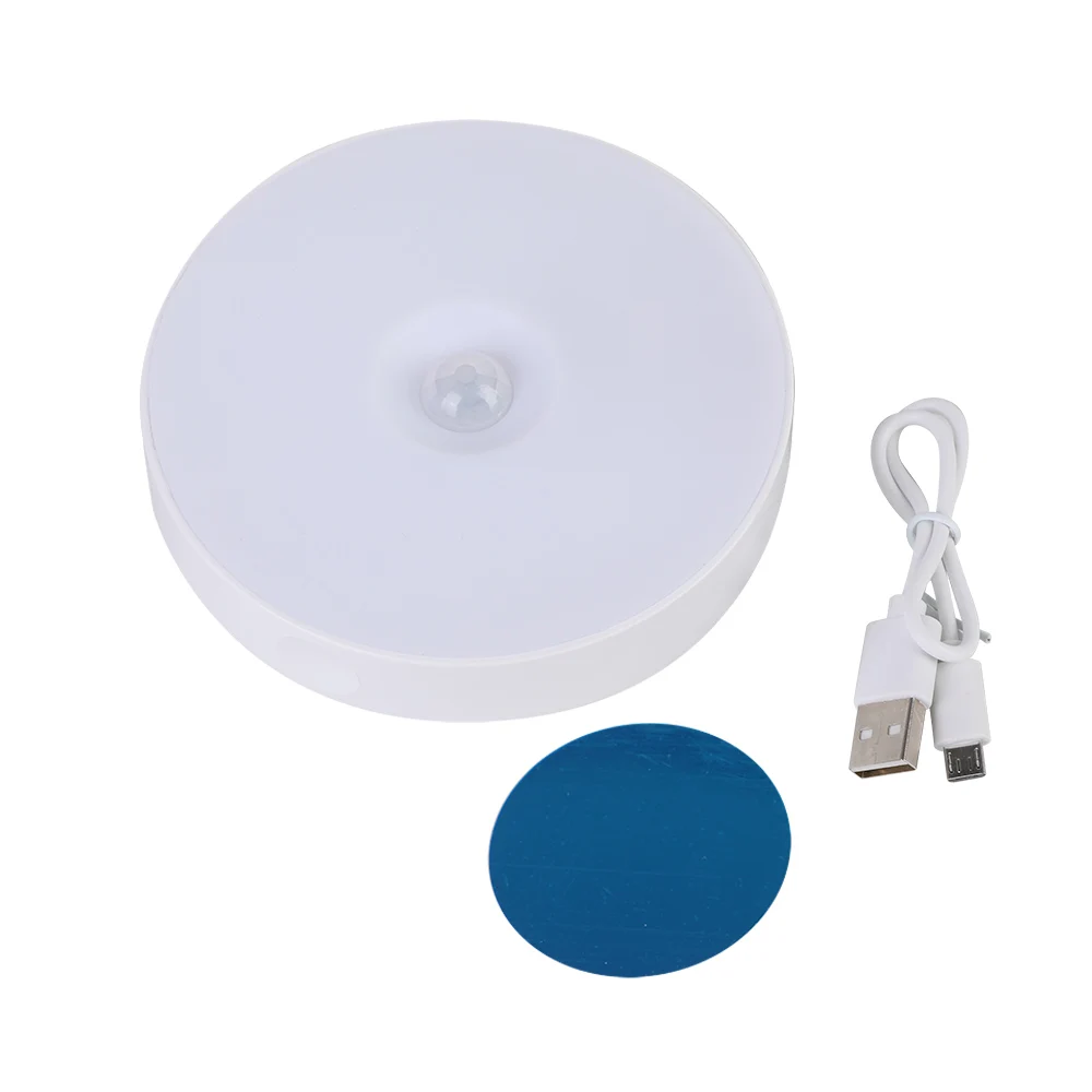 6 LEDs PIR Motion Sensor Night Light Auto On/Off for Bedroom Stairs Cabinet Wardrobe Wireless USB Rechargeable Wall Lamp | Лампы и