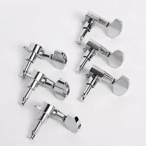 3L3R Acoustic Guitar Tuning Pegs Chrome Tuner Machine Heads for Parts Accessories Replacement