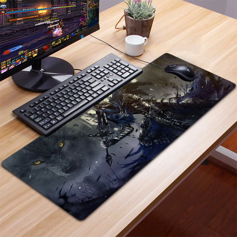 

XL 90x30 Mousepad Gamer Gaming Mouse Pad Computer Accessories Keyboard Laptop Padmouse Speed Desk Mat Mouse Pad Gamer Dark Souls