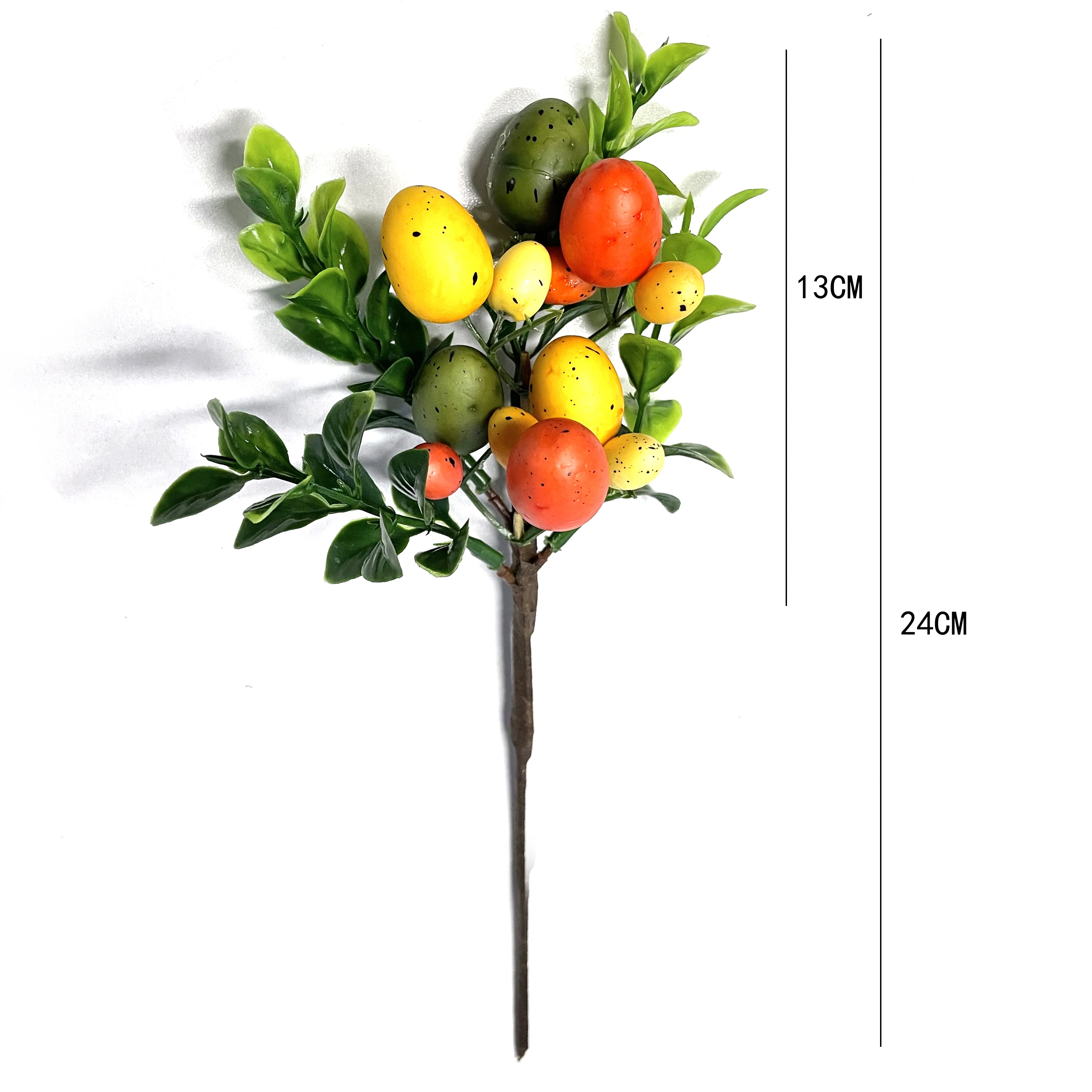 Пасхальное яйцо ветка дерева пасхальное украшение красочная картина пена цветок