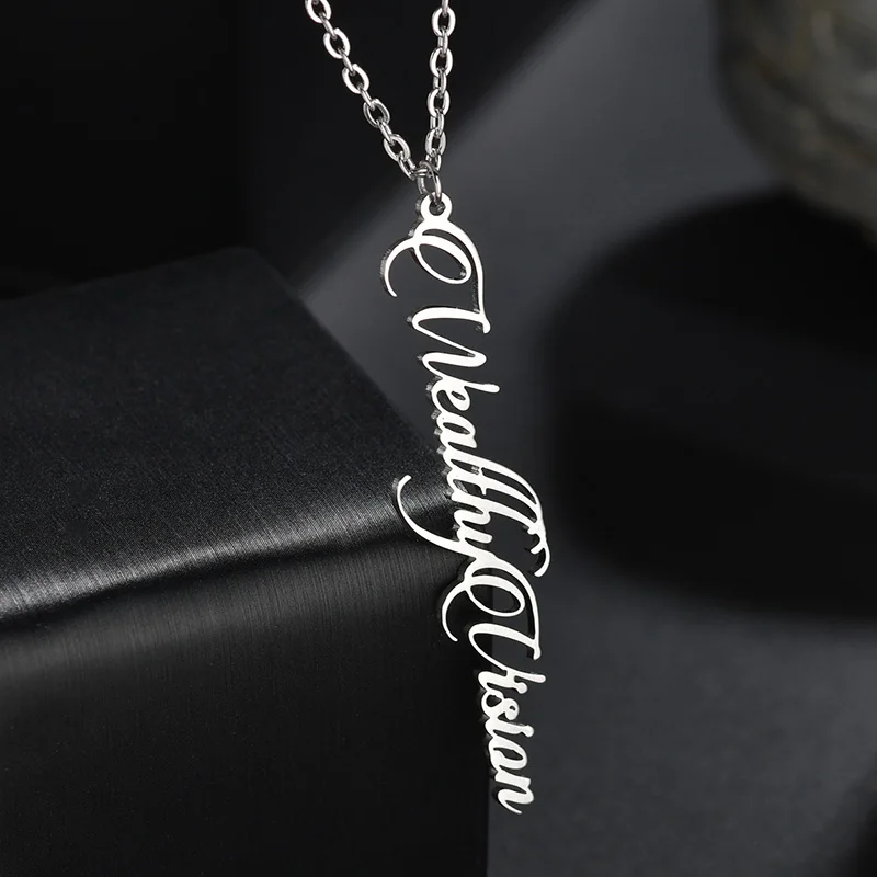 

Custom Name Necklace Pendant Number Custom Anniversary Piercing Personalized Letter Name Necklace Jewelry Valentine's Day Gift