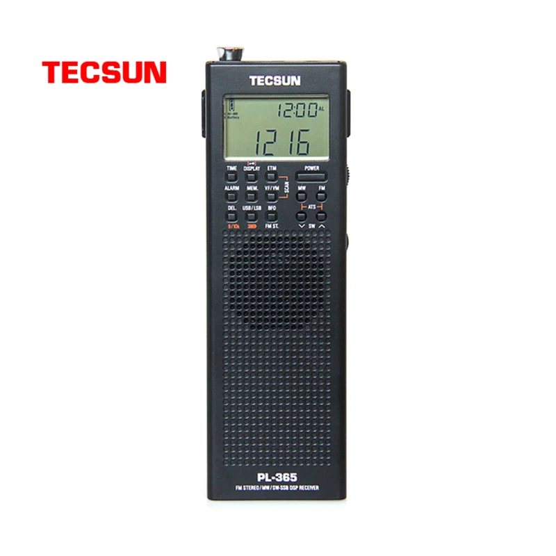 Оригинальный TECSUN PL 365 Мини Портативный DSP ETM ATS FM стерео MW SW World Band радио PL365 серый