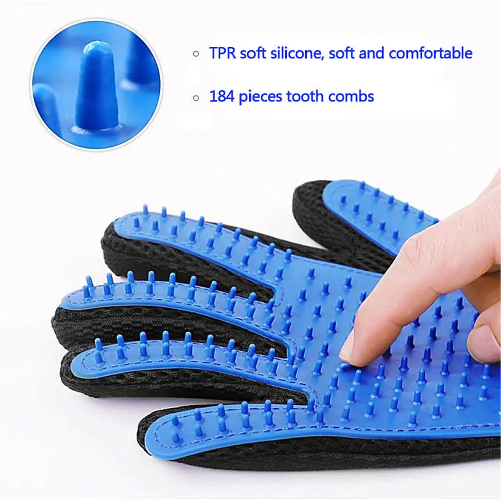 

Cat Glove Cat Grooming Glove Pet Brush Glove for Cat Dog Hair Remove Brush Dog Deshedding Cleaning Combs Massage Gloves