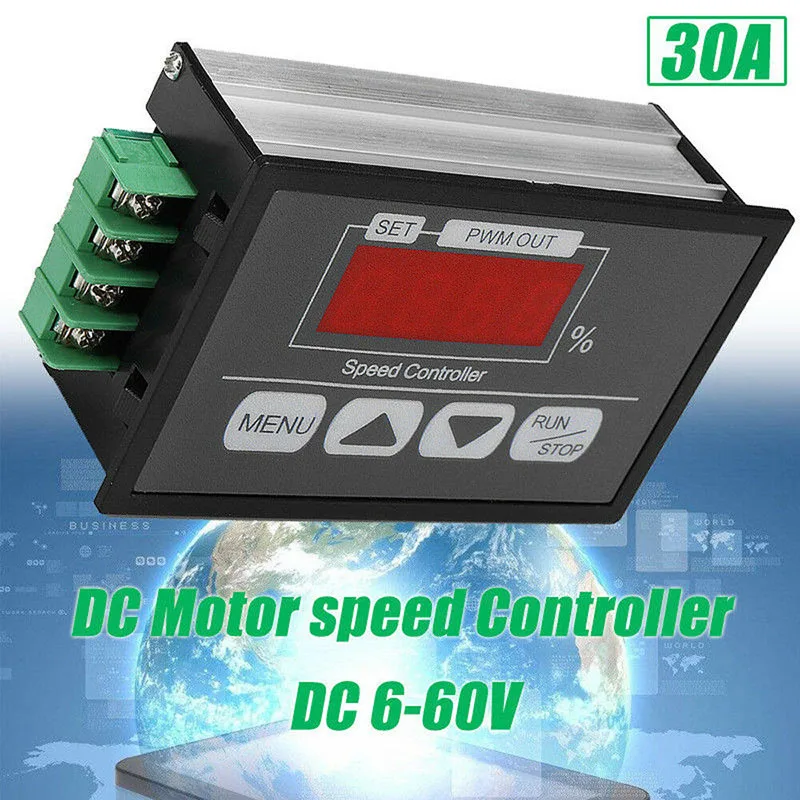 6 V 60 30A светодиодный PWM переключатель регулятора скорости двигателя контроллер J8